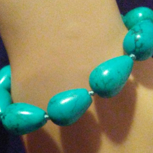 GENUINE TURQUOISE BRACELET - Picture 1 of 1
